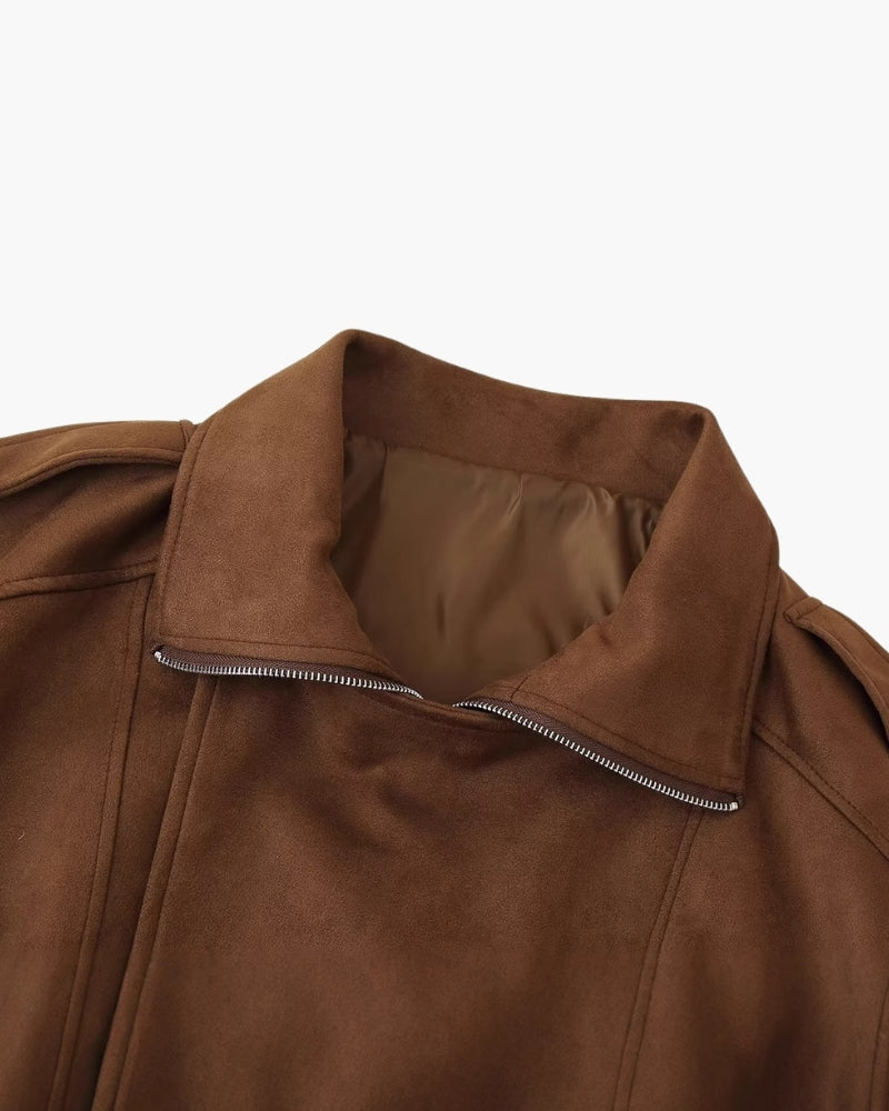 Veste en Daim Drape Vintage