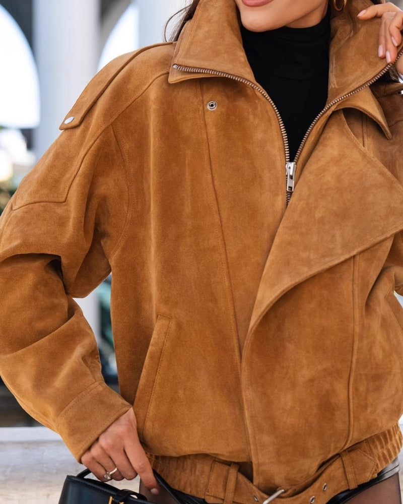 Veste en Daim Drape Vintage