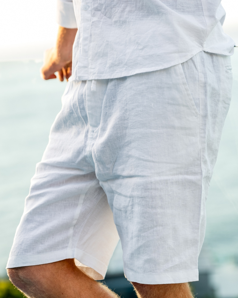Casablanca - Short en Lin Premium