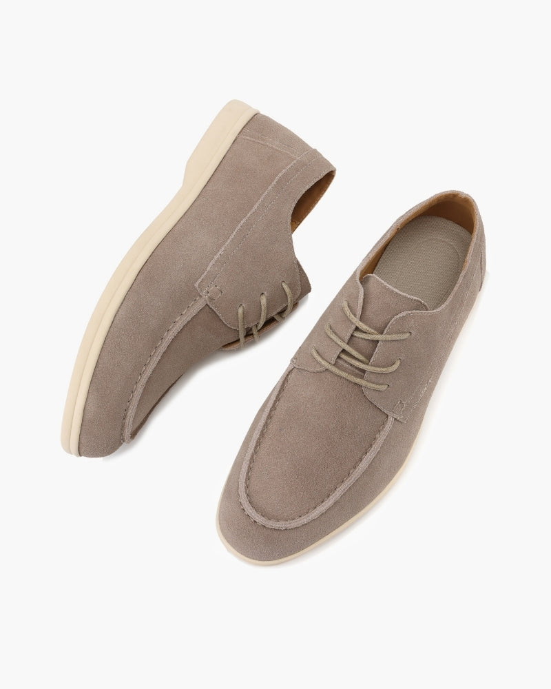 Chaussures à Lacets en Daim Premium