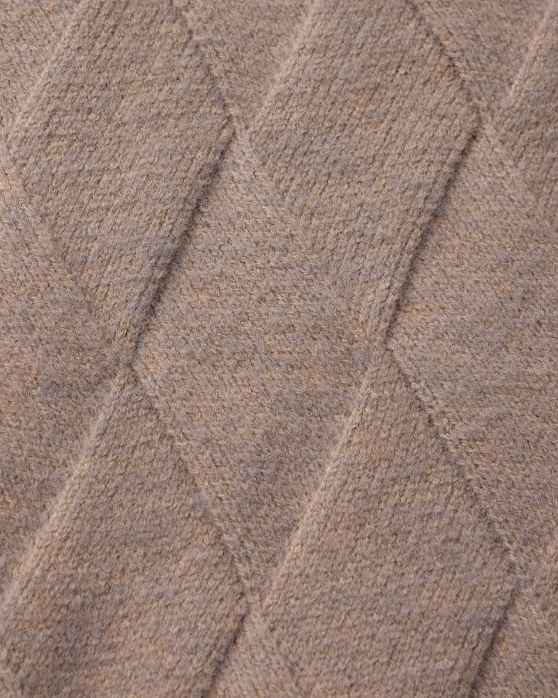 Cardigan Zippé Heritage Tricot Losanges