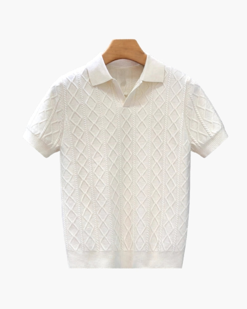 Polo Tricoté Texturé Signature