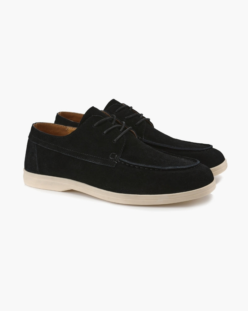 Chaussures à Lacets en Daim Premium