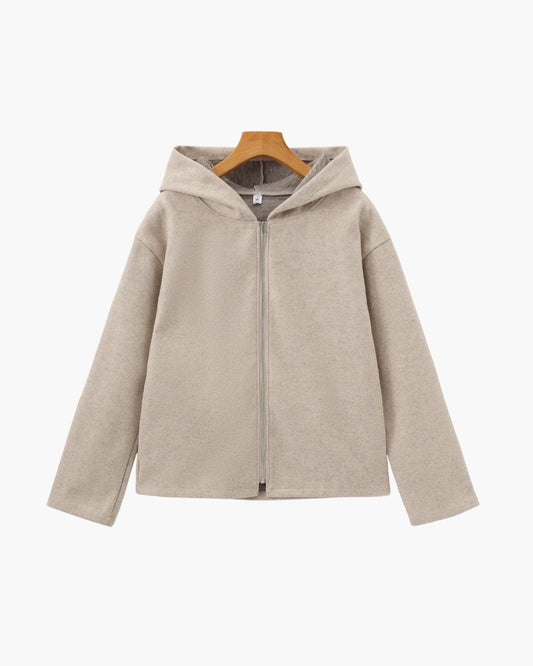 Manteau Zippé en Laine Marlow