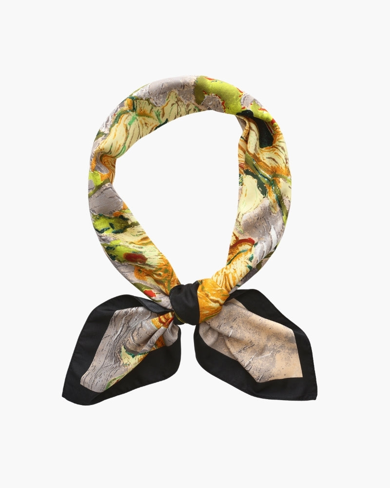 Foulard Jardin Impressionniste Old Money