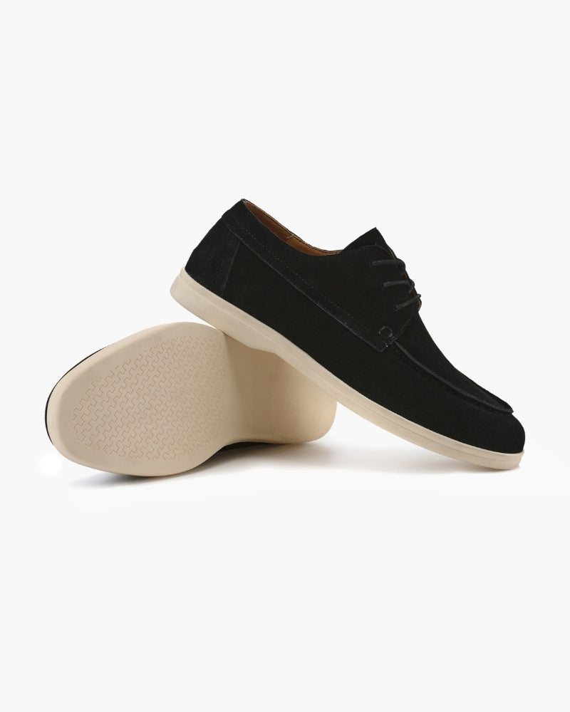 Chaussures à Lacets en Daim Premium
