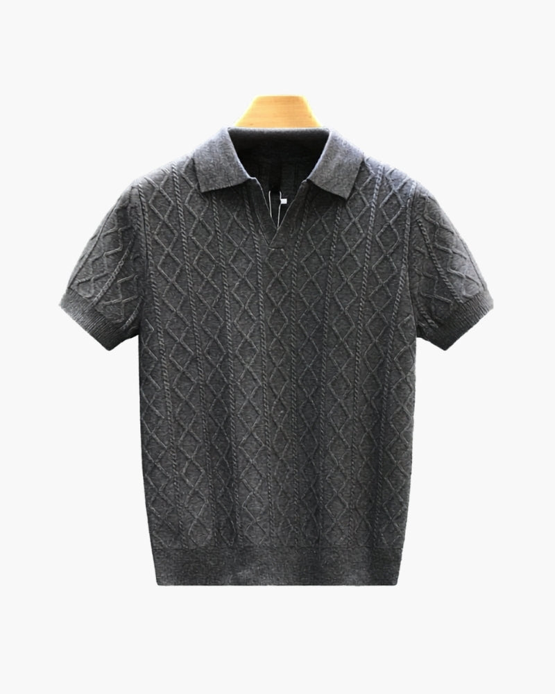 Polo Tricoté Texturé Signature