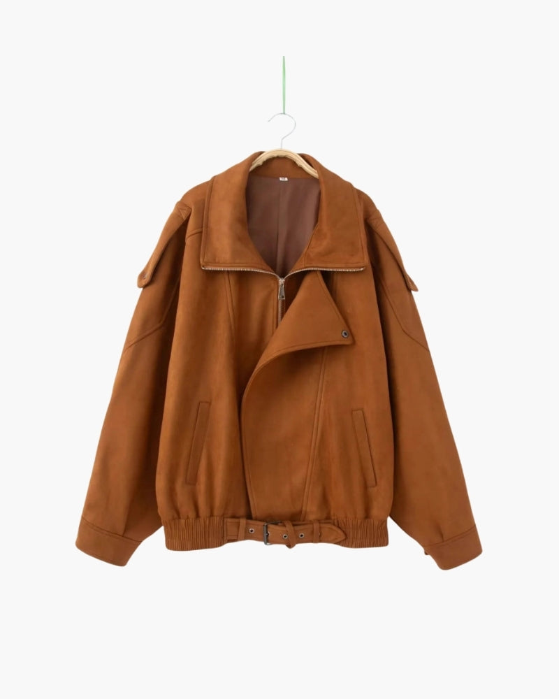 Veste en Daim Drape Vintage
