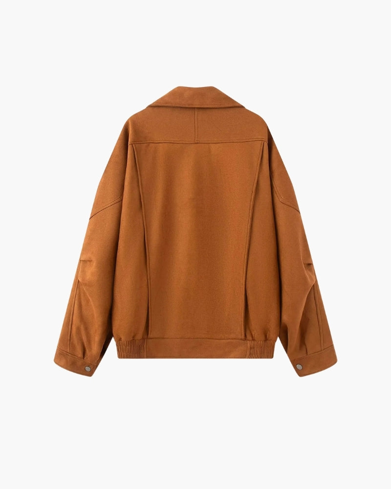Veste en Daim Drape Vintage