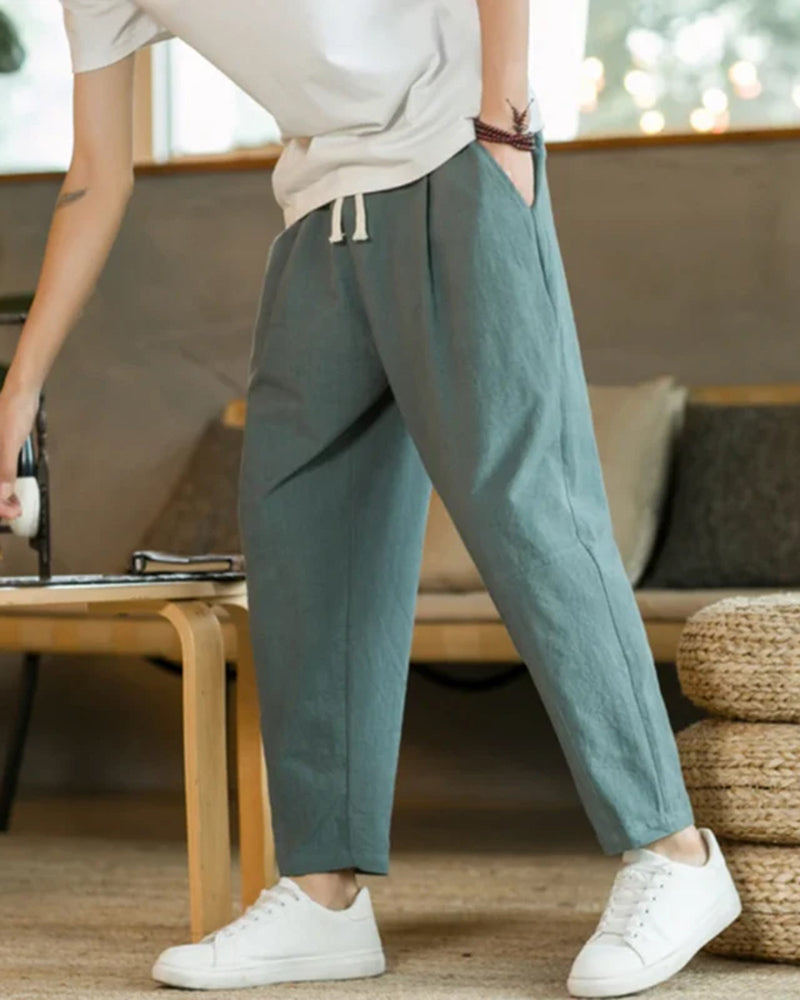 Pantalon Cancun en Lin & Coton