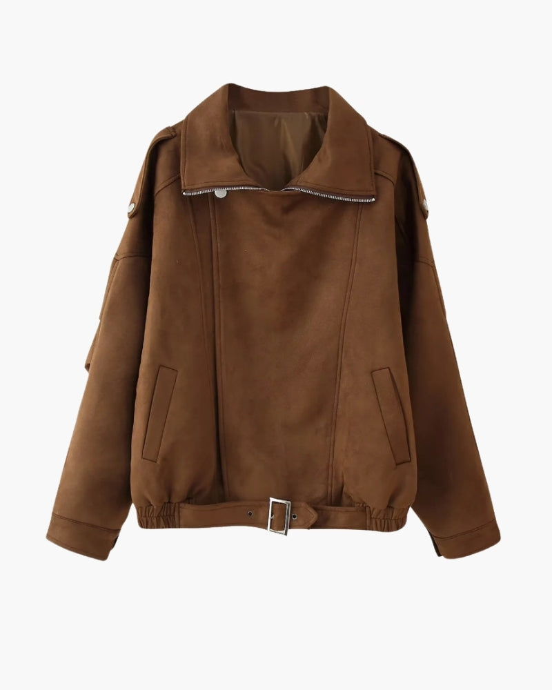 Veste en Daim Drape Vintage