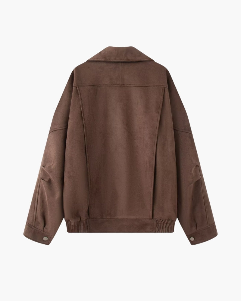 Veste en Daim Drape Vintage