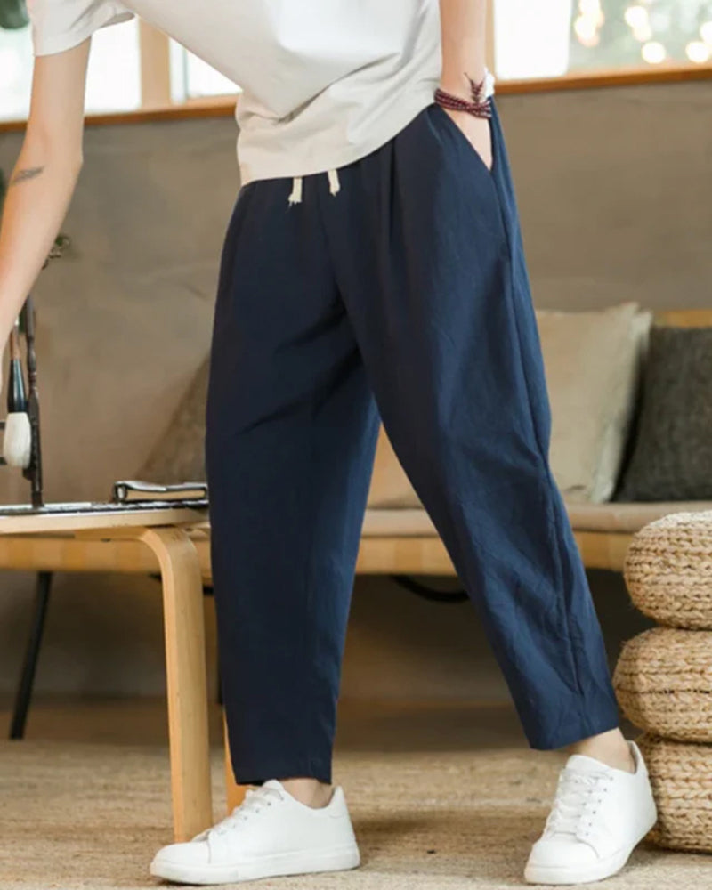 Pantalon Cancun en Lin & Coton