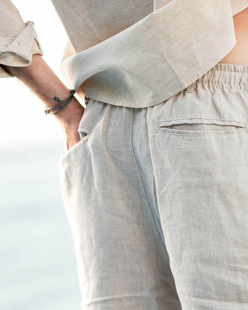 Casablanca - Short en Lin Premium