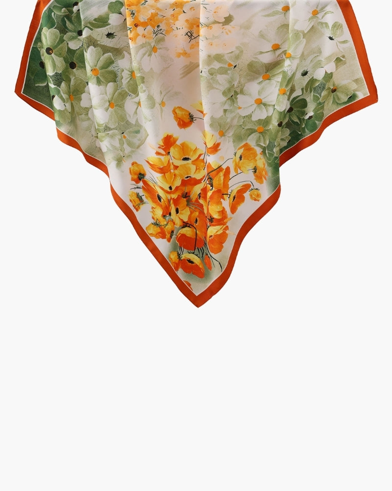 Foulard Jardin Impressionniste Old Money