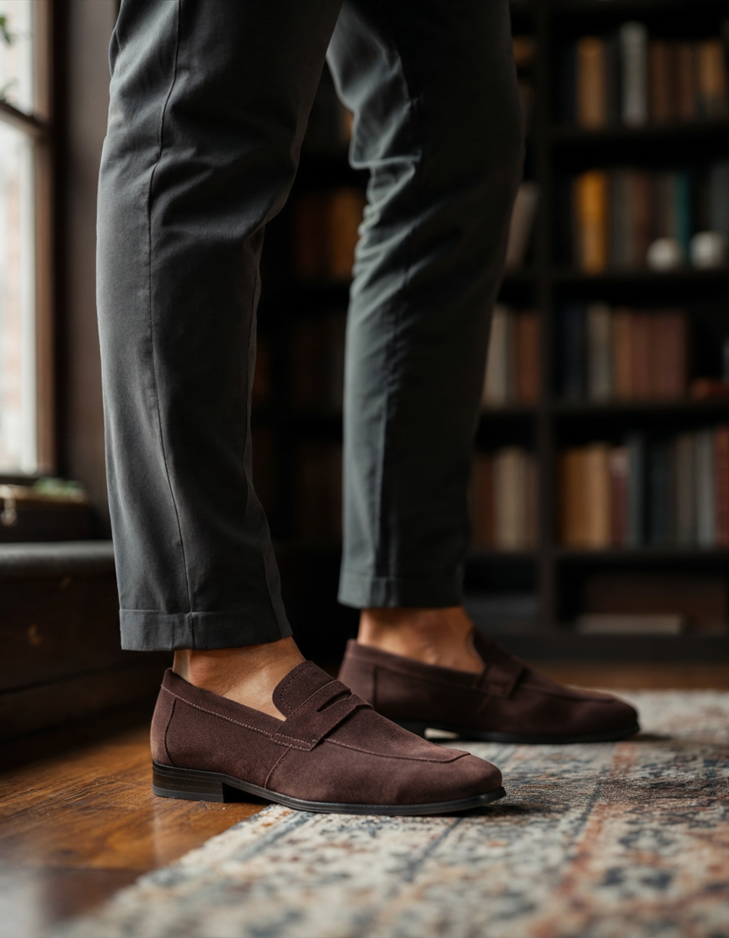 Mocassins Penny en Daim Old Money