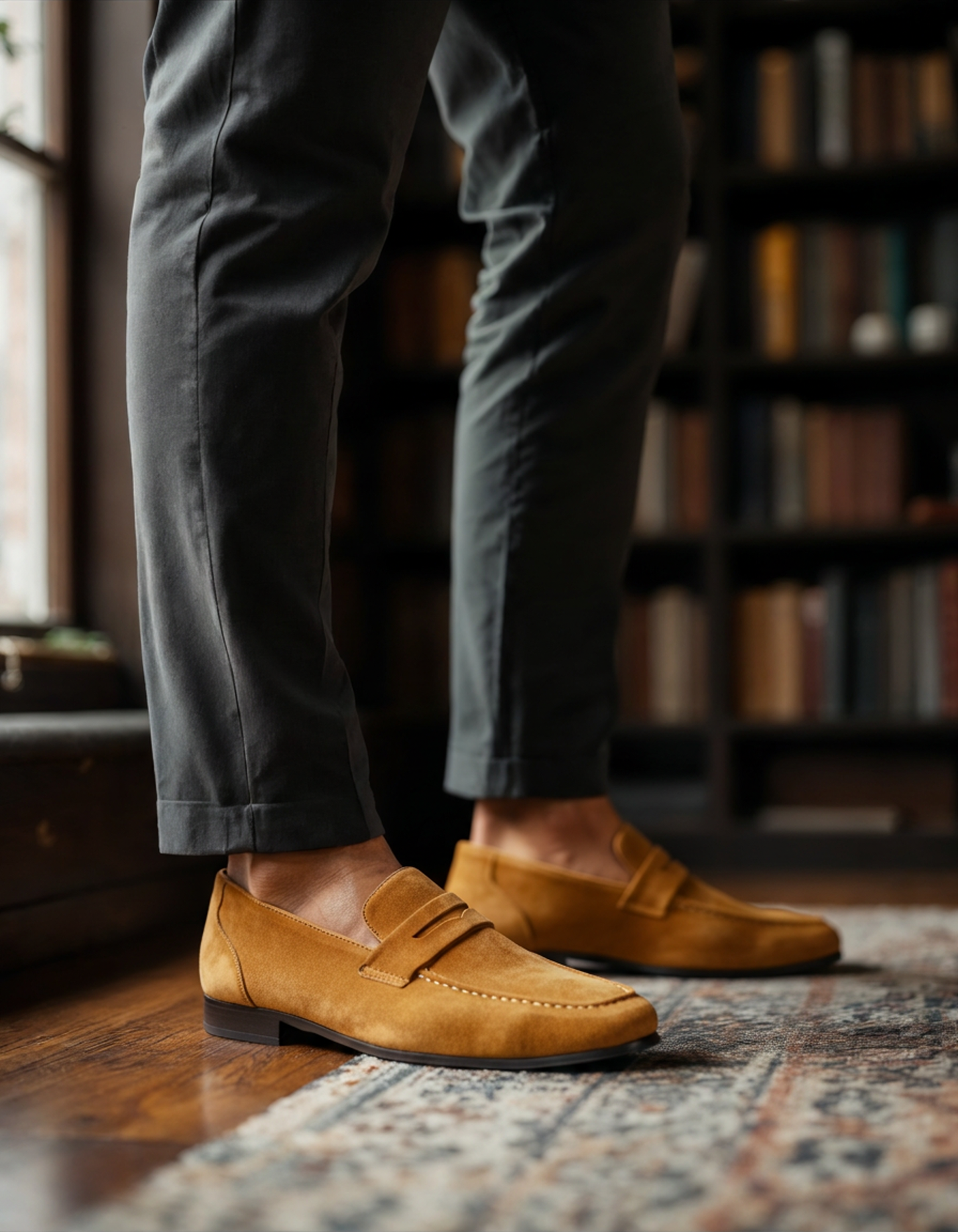Mocassins Penny en Daim Old Money