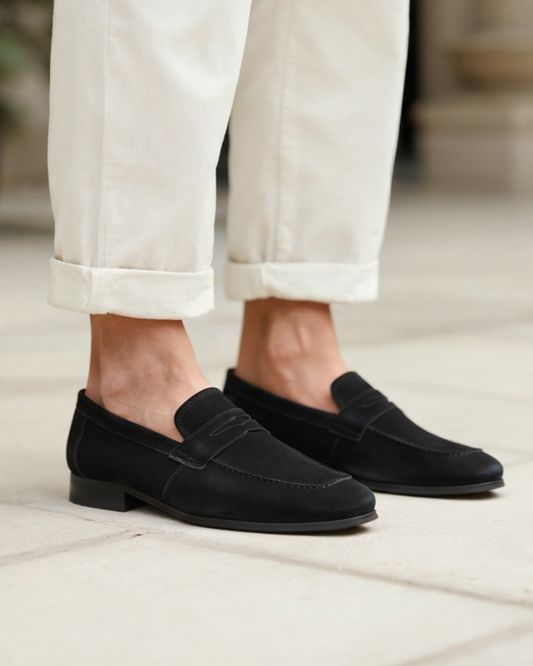 Mocassins Penny en Daim Old Money
