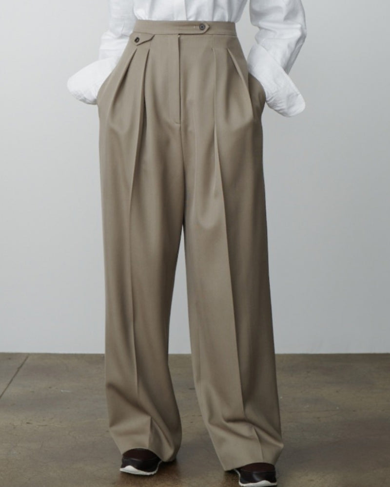 Pantalon Oversize en Laine