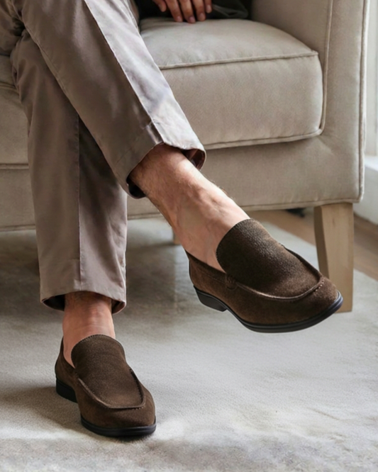 Mocassins en Daim Premium - Semelles Noires